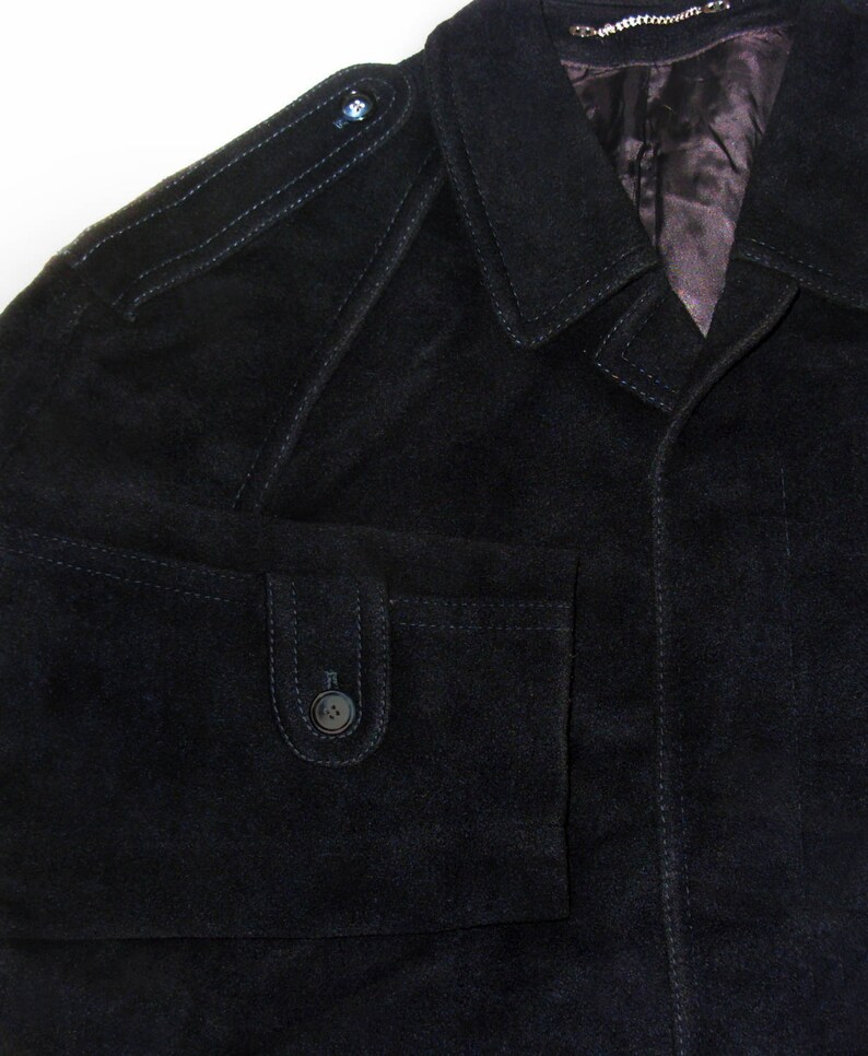 Andre Francois Men Wool Coat Jacket Overcoat Winter Vintage Man Frock Mens long Coat Classic navy blue