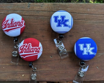 IU and UK Badge Reels for Work or School IDs