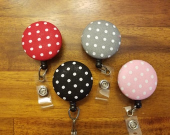 Polka Dot Badge reels for work or school IDs.