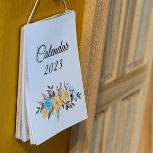 Printable DIY Calendar for Doll House in 1:12 Scale Digital - Etsy
