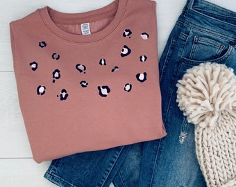 Leopard Sweater - Etsy UK