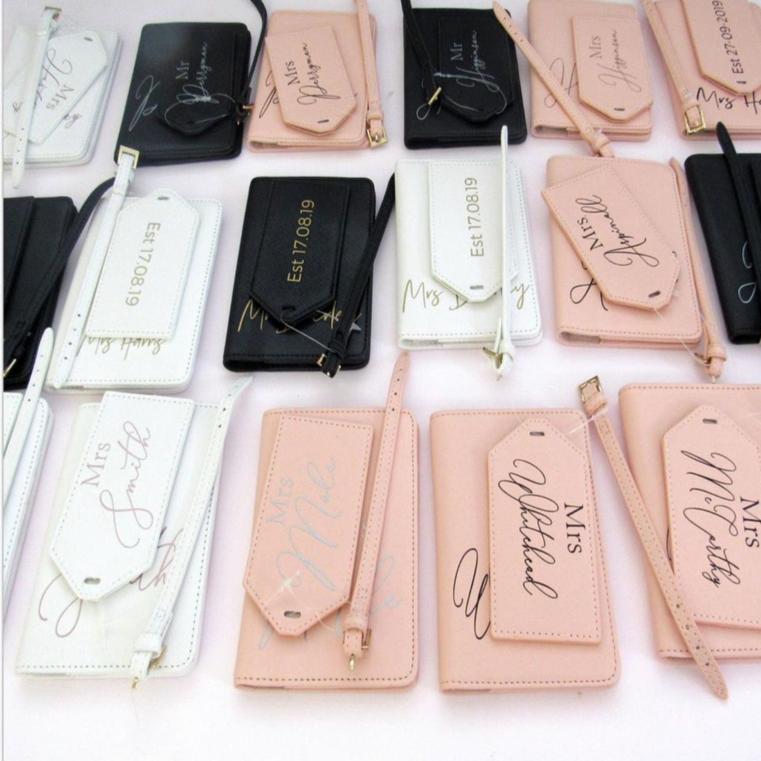 Personalised Passport Covers and Luggage Tags Mr & Mrs Set Etsy UK
