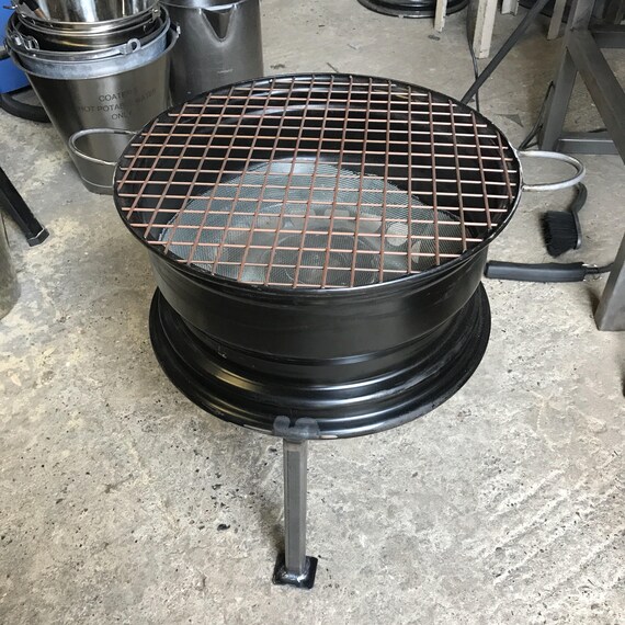Bbq Steel Wheel Firepit Etsy