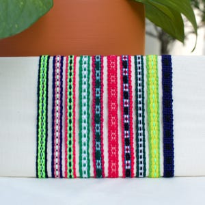 Cotton Woven Boho Handmade Bracelet, Friendship bracelet, Beach Summer Bracelets, Adjustable, Surfer Bracelet, Hippie Artisanal Market
