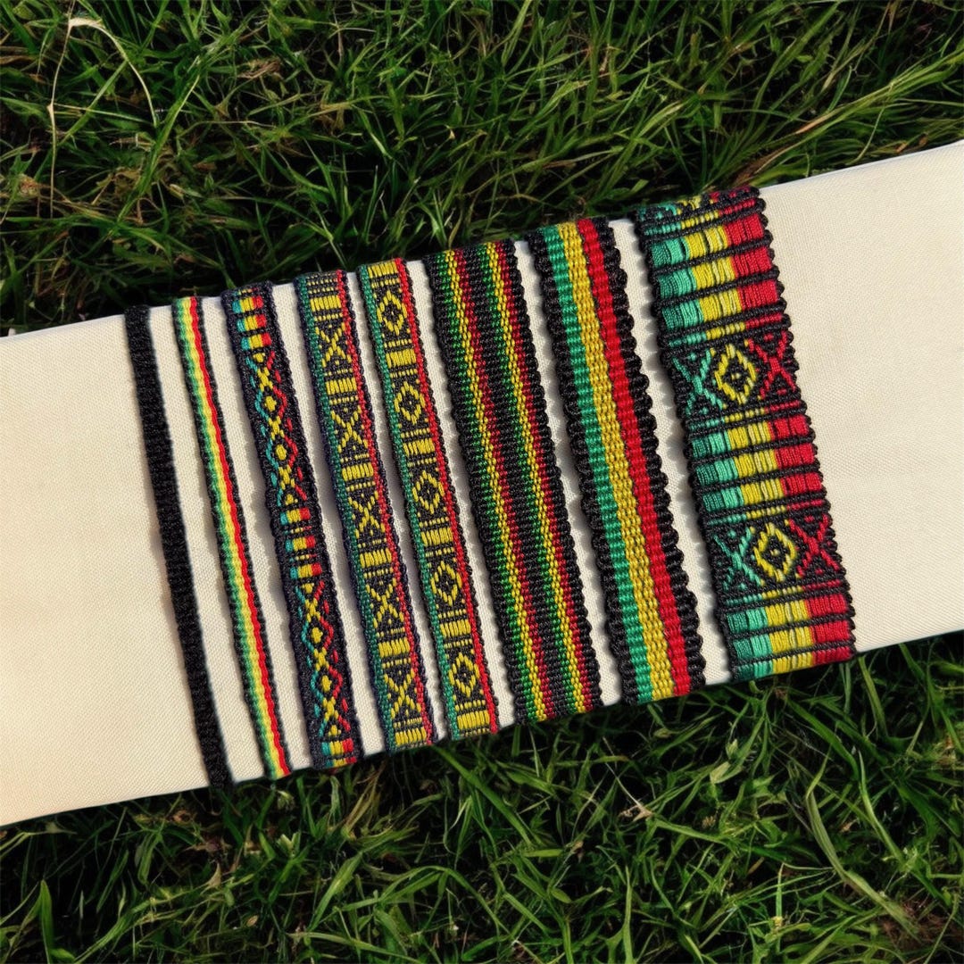 Anklets Rasta Rasta Jamaican Boho Woven Bracelet, Reggae Rastafari Green Yellow Red ...