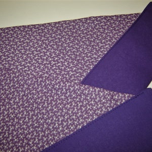 I Don't Shed Embroidered on Purple Dog Scarf Over the Collar Dog Bandana image 4