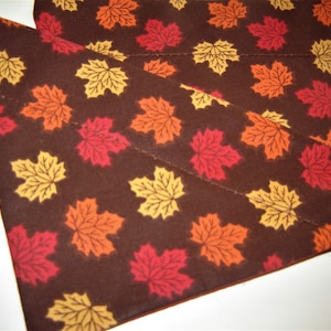 Autumn Leaves Dog Scarf Over the Collar Dog Bandana