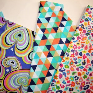Spring Medley! Choice of 3 Bright Dog Scarves Over the Collar Dog Bandanas