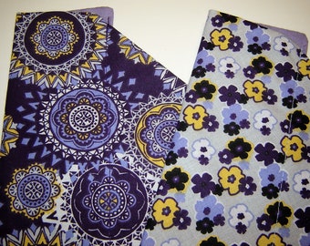 Floral or Op Art Dog Scarf: Over-the-Collar Cotton Bandana