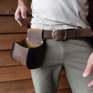 Hardware Pouch- this tool belt side bag is ideal for fist-fulls of nails, screws and fasteners.