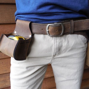 Tape Bag loop this lovely leather pouch on to your tool belt and never loose your measuring tape again hopefully image 2