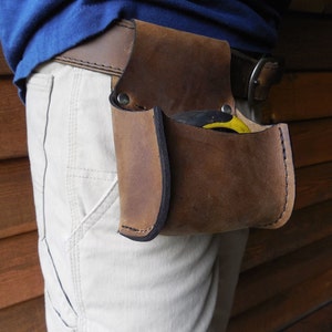 Tape Bag loop this lovely leather pouch on to your tool belt and never loose your measuring tape again hopefully image 3