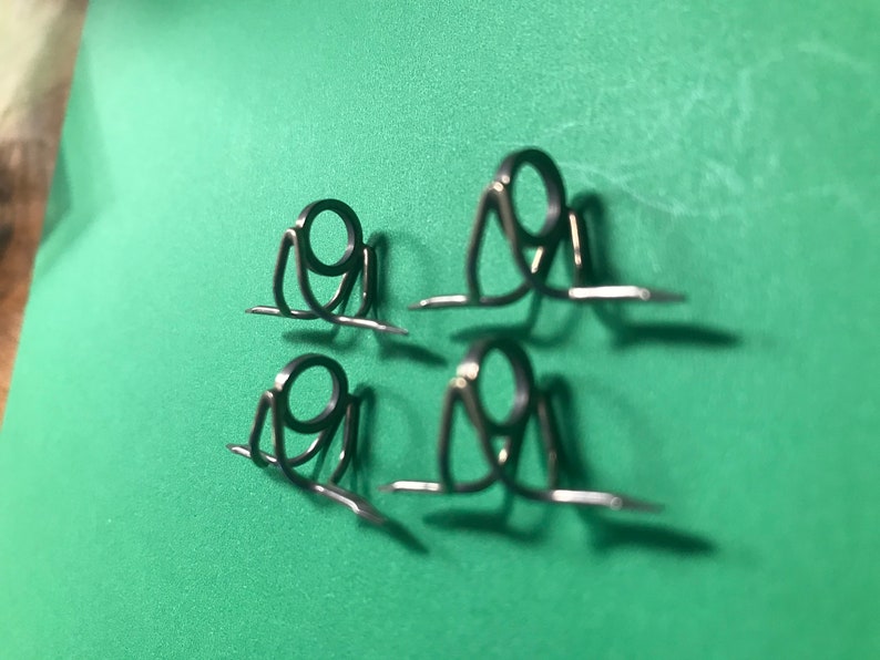 Four Classic Fly Rod Stripping Guides With Carbide Rings Allan 8 Etsy