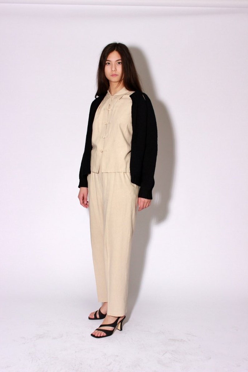 Black Open Cardigan Sweater M L