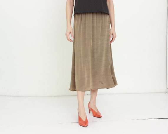 80s Taffeta Swing Skirt