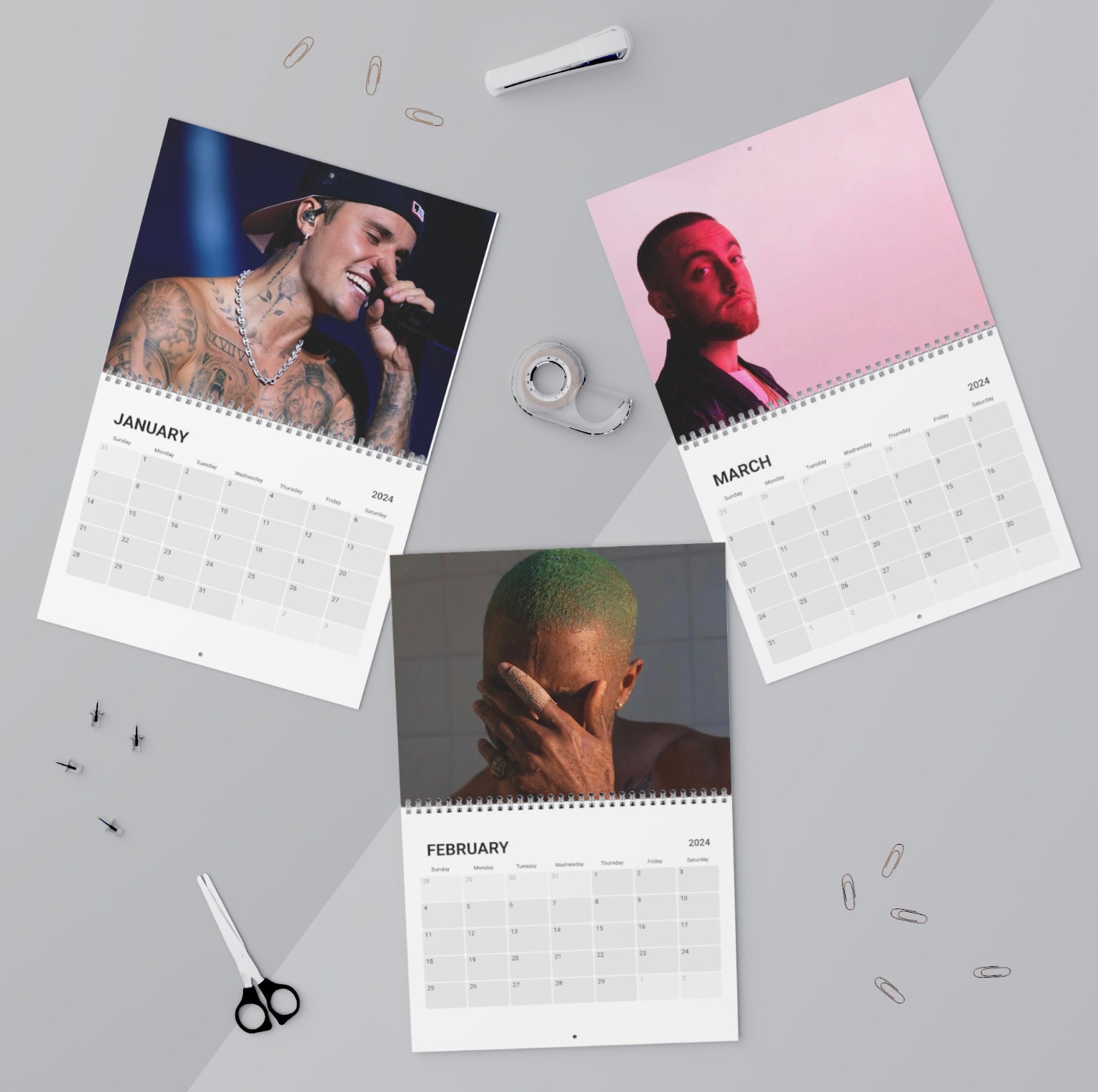 Rhythm and Rhymes 2024 Calendar, Wall Calendars 2024, Music Calendar