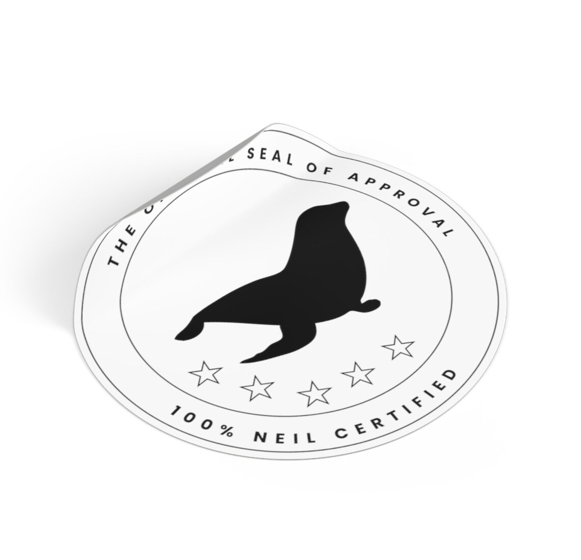 Neil the Seal official Seal of Approval, 100% Neil Certified Vinyl