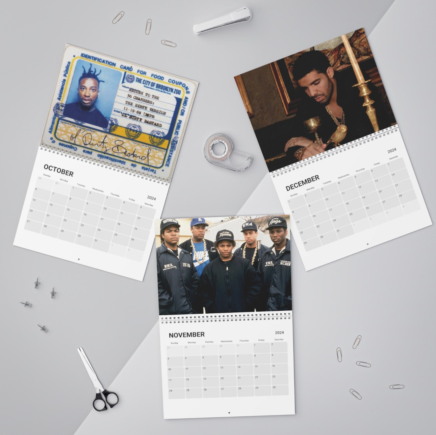 Rhythm and Rhymes 2024 Calendar, Wall Calendars 2024, Music Calendar