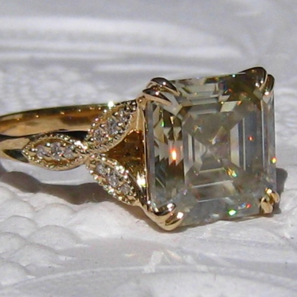 Custom Design: "Bird of Paradise" Diamond Engagement Ring Mount