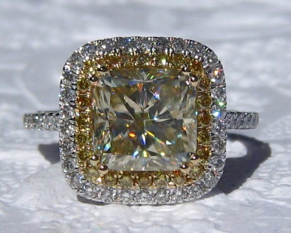 Custom yellow sale diamond engagement rings