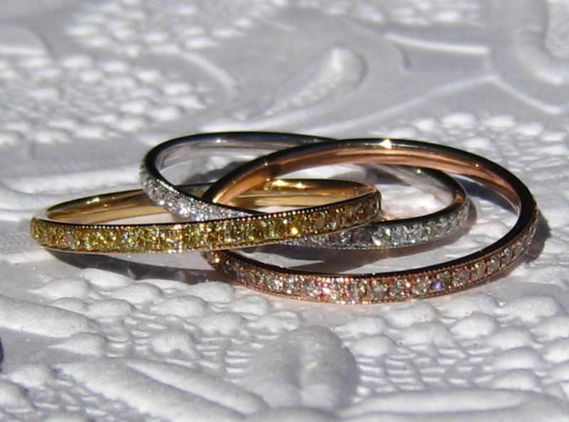 Rolling Ring Tri Color Gold Ring Rolling Russian Wedding Band Tri