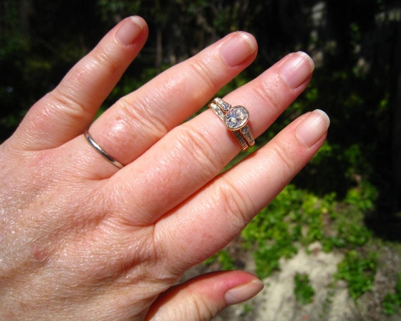 Milgrain bezel clearance engagement ring
