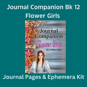 Kit de diário digital Flower Girls Journal Companion para kit de diário de arte para Junk Journaling