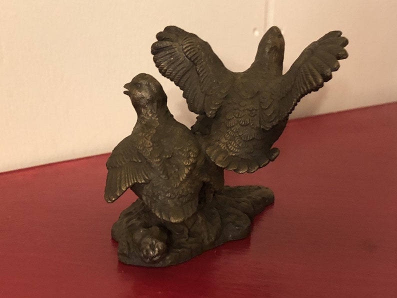 1986- New in Box FREE SHIPPING The Bobwhite Quail Avon American Wildlife Bronze Collection