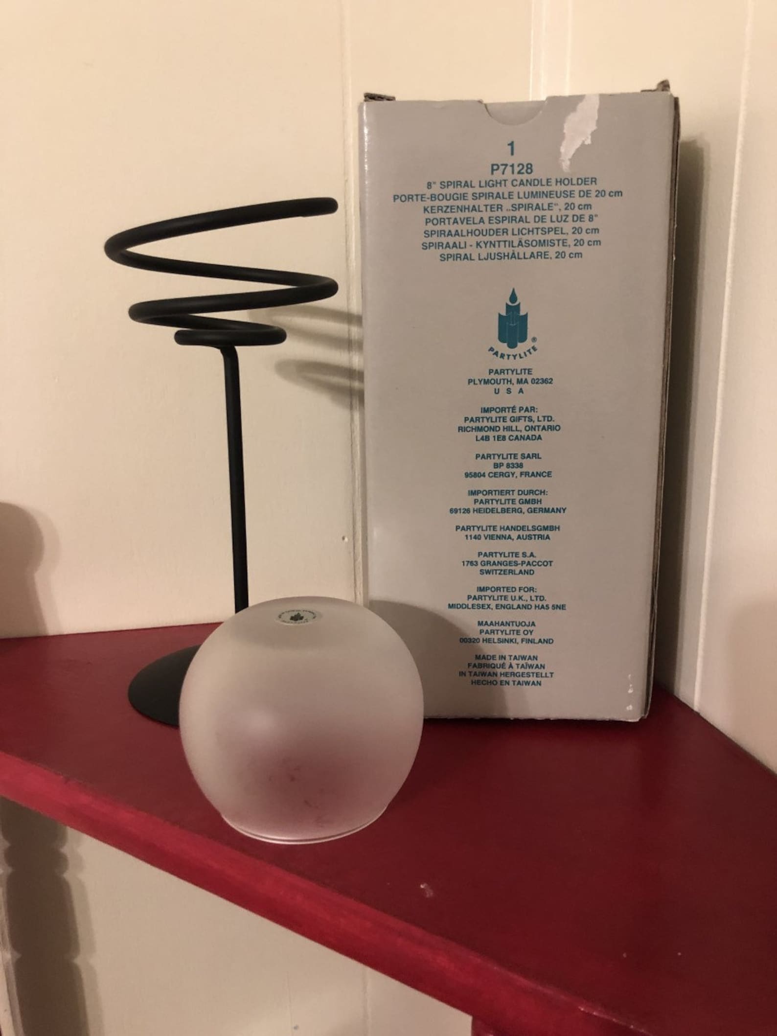 Partylite 8 Spiral Light Candle Holder in Original Box Etsy