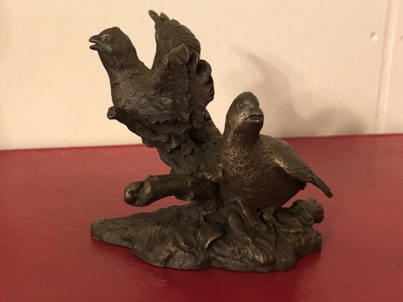 1986- New in Box FREE SHIPPING The Bobwhite Quail Avon American Wildlife Bronze Collection