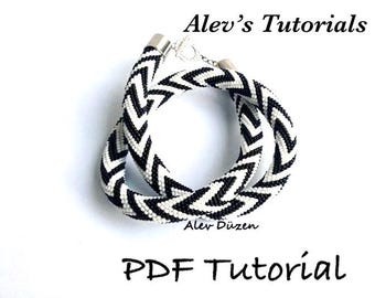 Zigzag Crochet Bead Necklace Pattern - Intermediate/Advanced (PDF Pattern)
