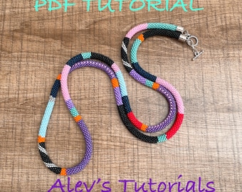 Crochet Bead Necklace Pattern – Black Summer Tutorial (PDF)