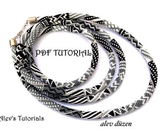 Long Blind Guardian  - Crochet Bead Necklace Pattern - Crochet Bead Necklace Tutorial - Necklace Tutorial
