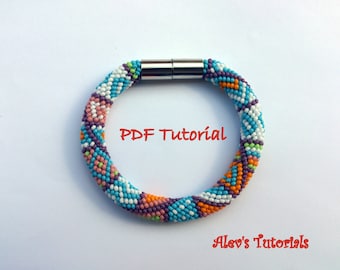 Crochet Bead Bracelet Pattern – Spring Flower Tutorial (PDF)