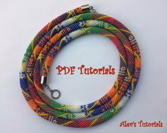 Crochet Bead Necklace Pattern - Summer Night Tutorial (PDF)