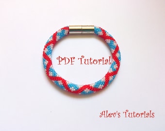 Cross Colors - Crochet Bead Bracelet Pattern - Crochet Bead Bracelet Tutorial - Bracelet Tutorial