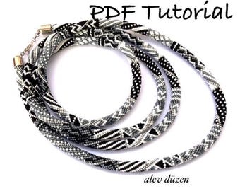 Long Crochet Bead Necklace Pattern - Intermediate/Advanced (PDF Tutorial)