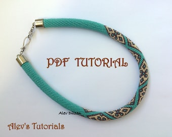 Crochet Bead Necklace Pattern – Turquoise Carpet Tutorial (PDF)