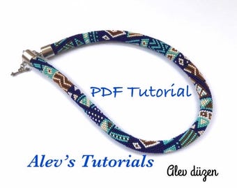 Crochet Bead Necklace Pattern – Intermediate/Advanced Tutorial (PDF)