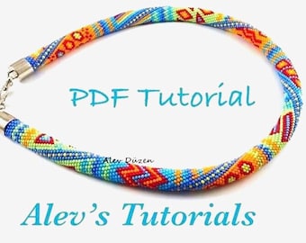 Crochet Bead Necklace Pattern - Intermediate/Advanced Tutorial (PDF)
