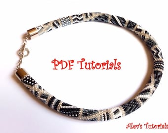 Crochet Bead Necklace Pattern – Intermediate/Advanced Tutorial (PDF)