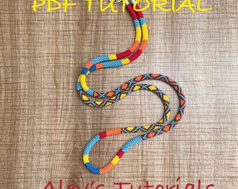Crochet Bead Necklace Pattern – Long Spring Style (PDF Tutorial)