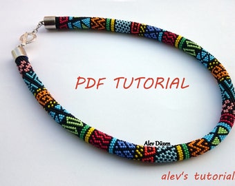 ANEMONE - Crochet Bead Necklace Pattern - Crochet Bead Necklace Tutorial - Necklace Tutorial