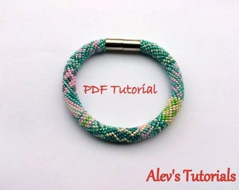 Carribean Sea Bracelet - Crochet Bracelet Pattern - Crochet Bead Bracelet Tutorial - Bracelet Tutorial