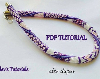 Crochet Bead Necklace Pattern – Allium, Intermediate/Advanced (PDF Pattern)
