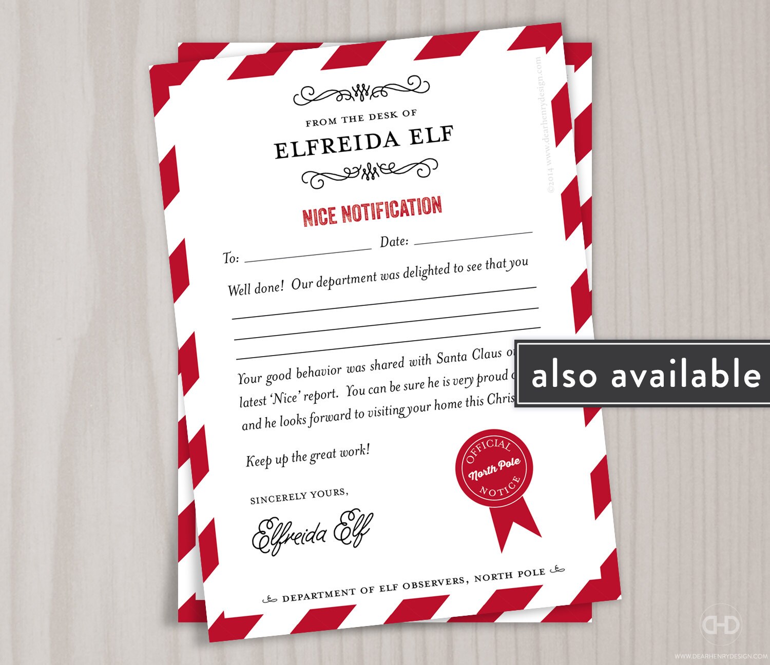 2022 Christmas List Ideas Naughty List Note from the North Pole Santa's Elves Etsy