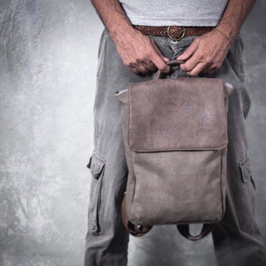 Vegan Leather Laptop Backpack