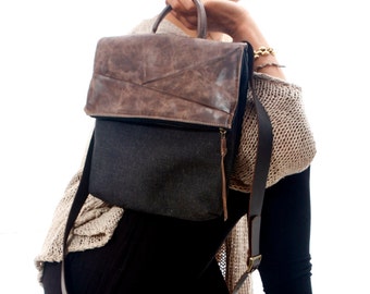 Black and Brown SLING BAG for woman