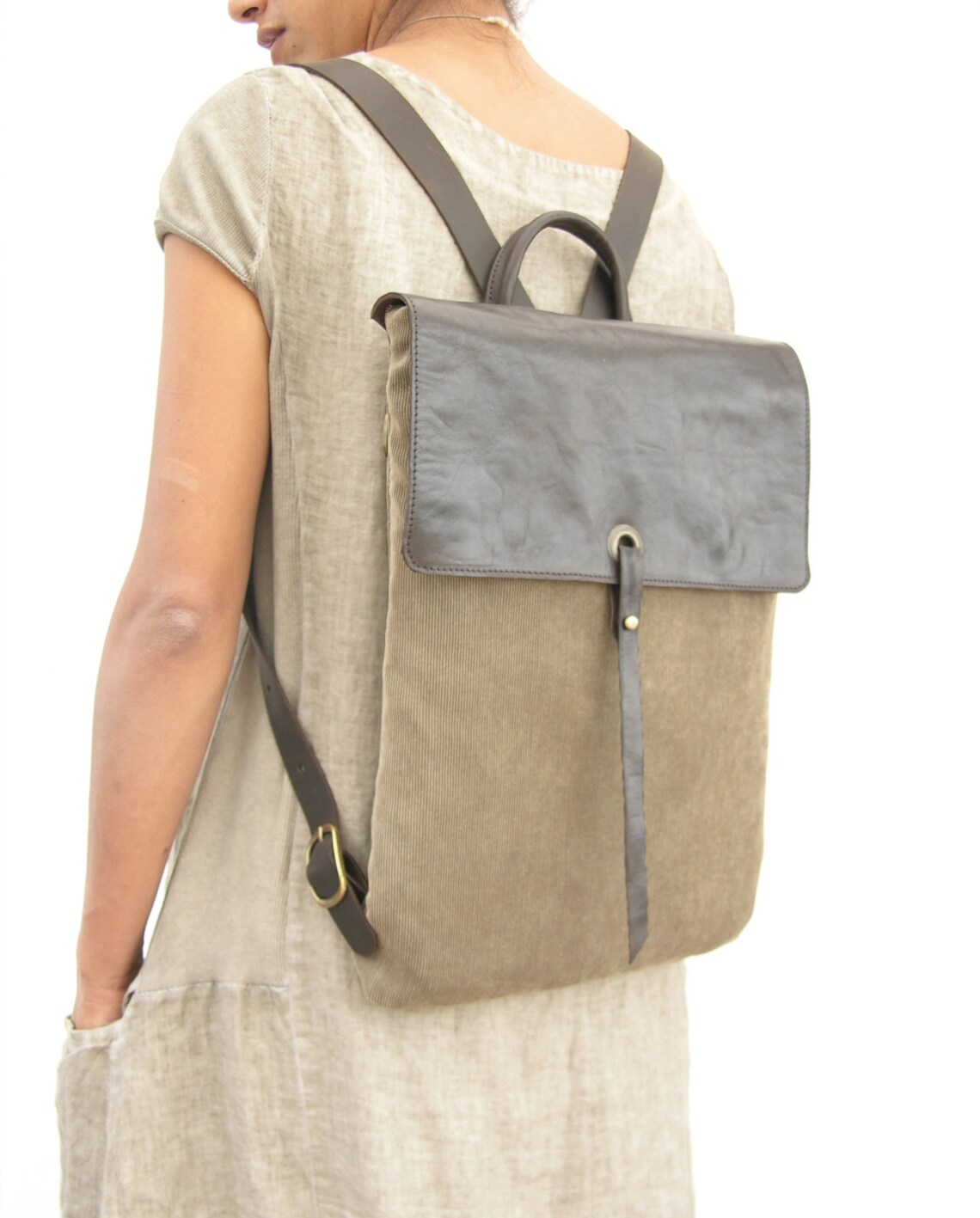 canvas laptop backpack for women