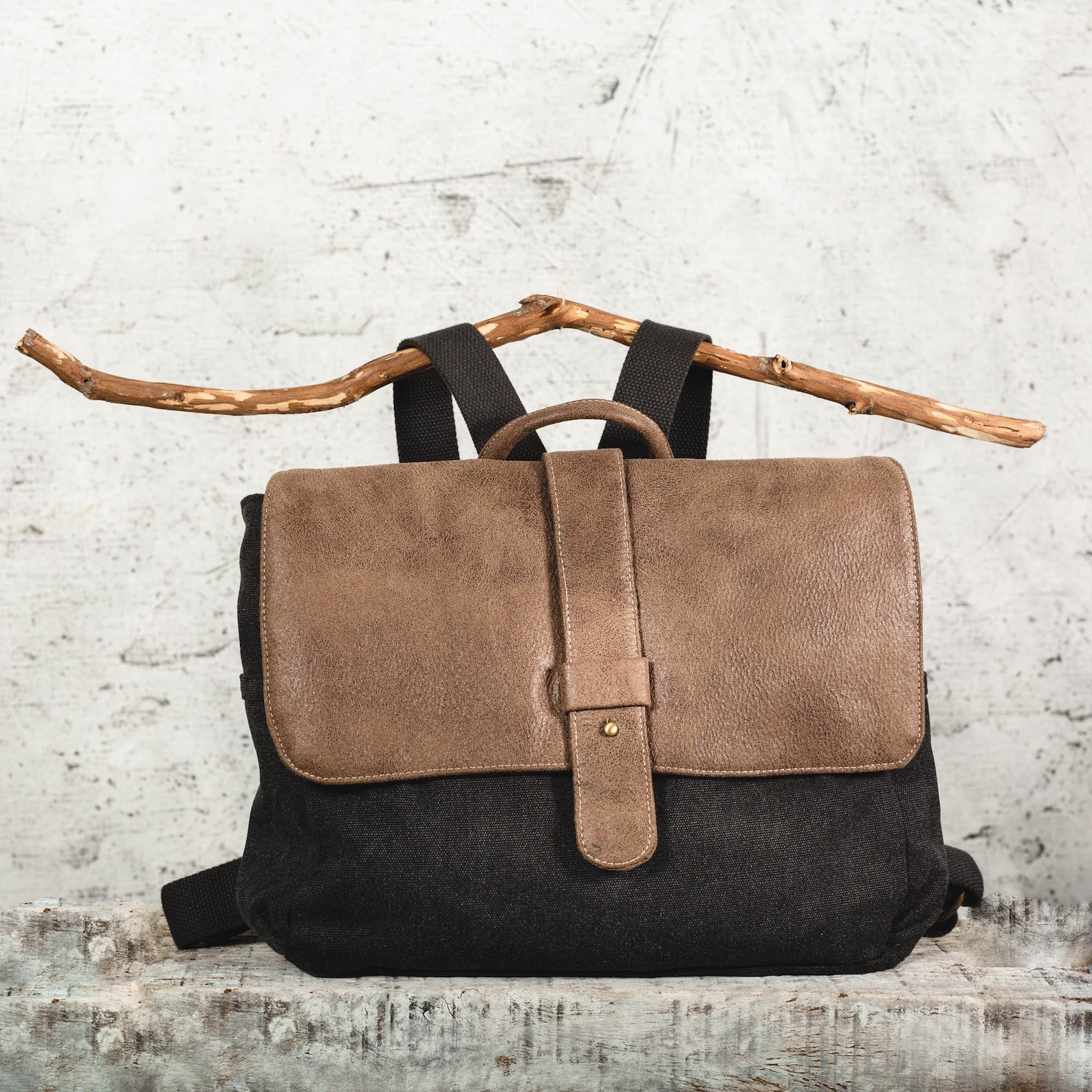 Vegan Laptop Bag Vegan Backpack Etsy